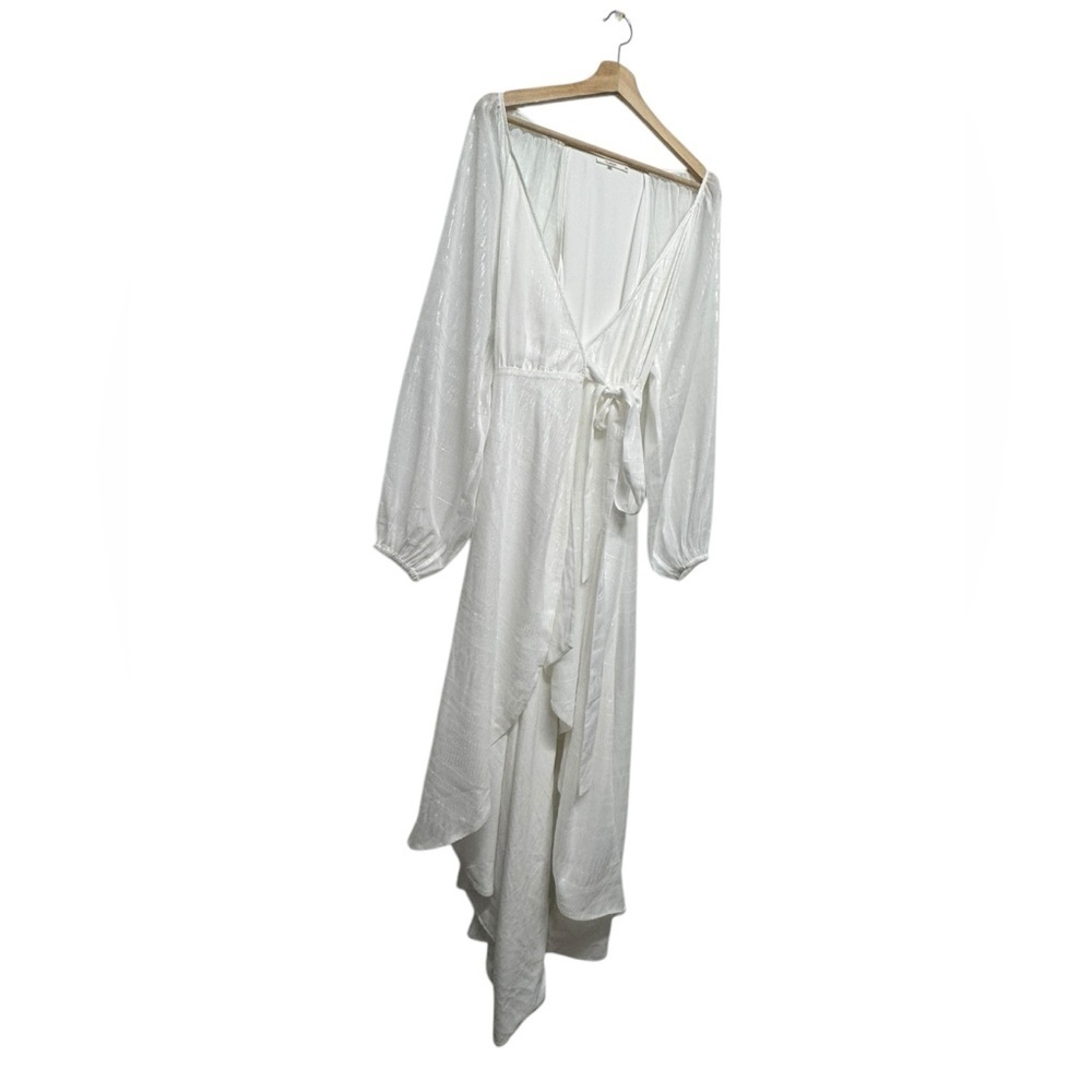 NWOT REVOLVE TULAROSA Wrap Hi-Lo Maxi Dress White S - Picture 6 of 9